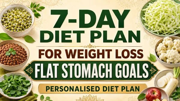 7-Day Diet Plan for Weight Loss and Flat Stomach Goals