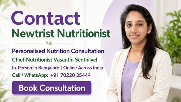 Newtrist Nutritionist Contact Chief Nutritionist Vasanthi Senthilvel