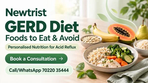 GERD diet foods for acid reflux with fruits, grains, vegetables and protein foods