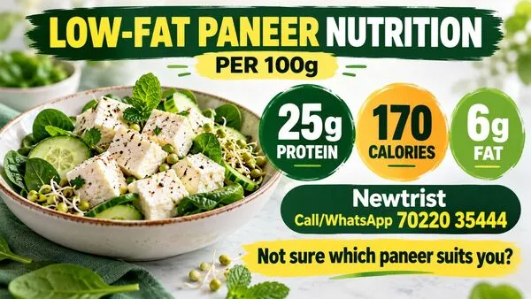 Low-Fat Paneer Nutrition per 100g